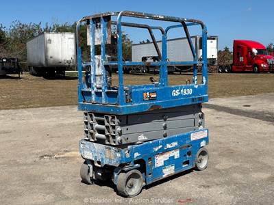 2019 Genie GS-1930 19' Electric Scissor Lift Man Aerial Platform Manlift bidadoo