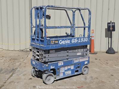 2017 Genie GS-1930 19' Electric Scissor Lift Man Aerial Platform Manlift bidadoo