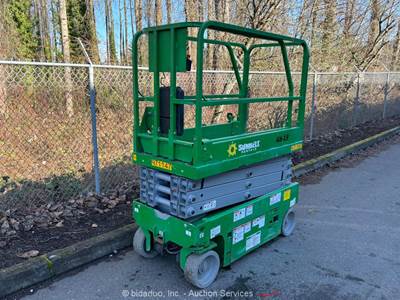 2017 Genie GS-1930 19 Ft Electric Scissor Lift Man Aerial Platform bidadoo