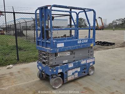 2019 Genie GS-1930 19' Electric Scissor Lift Man Aerial Platform bidadoo -Repair
