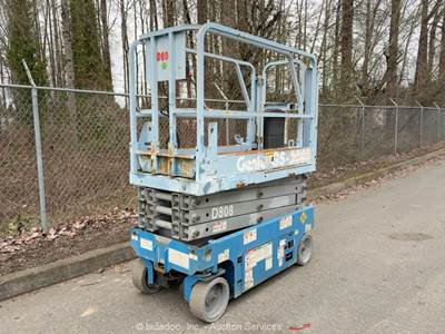 2009 Genie GS-1930 19' Electric Scissor Lift Man Aerial Platform Manlift bidadoo