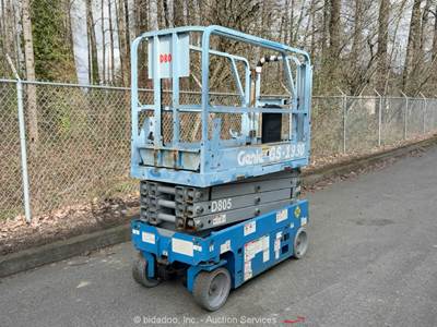 2009 Genie GS-1930 19' Electric Scissor Lift Man Aerial Platform Manlift bidadoo