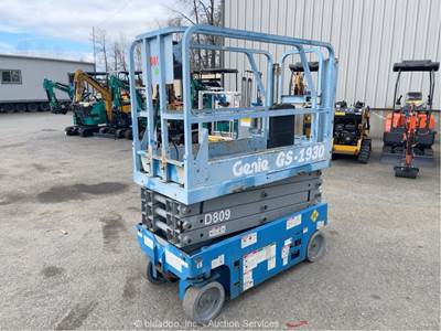 2009 Genie GS-1930 19' Electric Scissor Lift Man Aerial Platform bidadoo -Repair