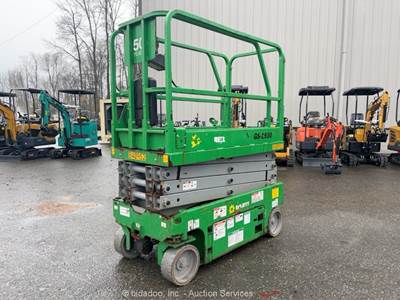 2016 Genie GS-1930 19' Electric Scissor Lift Man Aerial Mobile Platform bidadoo