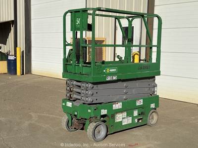 2016 Genie GS-1930 19' Electric Scissor Lift Man Aerial Platform Manlift bidadoo