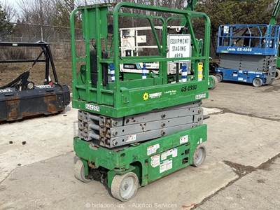 2016 Genie GS-1930 19' Electric Scissor Lift Man Aerial Platform Manlift bidadoo