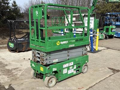 2016 Genie GS-1930 19' Electric Scissor Lift Man Aerial Platform Manlift bidadoo