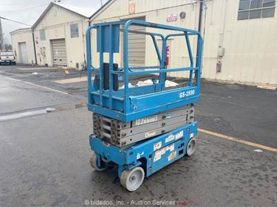 2014 Genie GS-1930 19' Electric Scissor Lift Man Aerial Platform bidadoo