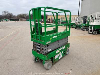 2015 Genie GS-1930 19’ Electric Scissor Lift Man Aerial Platform bidadoo