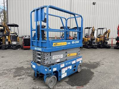 2018 Genie GS-1930 19' Electric Scissor Lift Man Aerial Platform -Parts/Repair