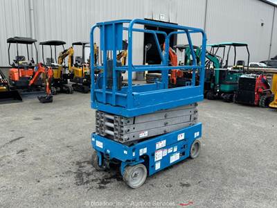 2017 Genie GS-1930 19' Electric Scissor Lift Mobile Man Aerial Platform bidadoo
