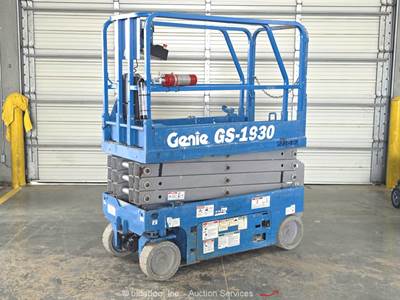 2017 Genie GS-1930 19' Electric Scissor Lift Man Aerial Platform Manlift bidadoo