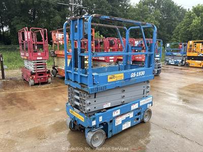 2018 Genie GS-1930 19' Electric Scissor Lift Man Aerial Platform bidadoo -Repair