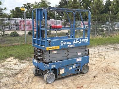2018 Genie GS-1930 19' Electric Scissor Lift Man Aerial Platform Manlift bidadoo