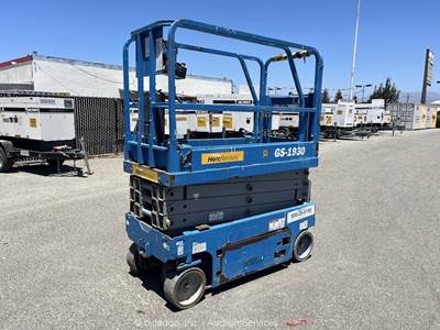 2019 Genie GS-1930 19' Electric Scissor Lift Man Aerial Platform bidadoo