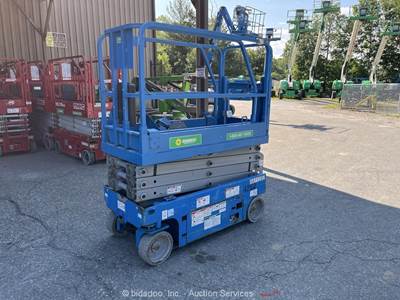 2017 Genie GS-1930 19' Electric Scissor Lift Man Aerial Platform Manlift bidadoo