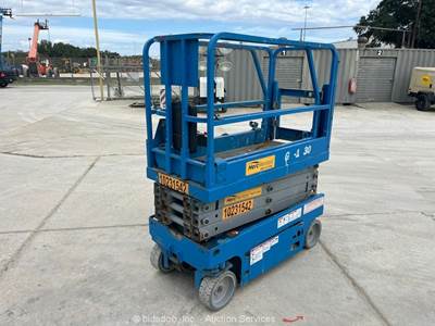 2017 Genie GS-1930 19' Electric Scissor Lift Man Aerial Platform bidadoo