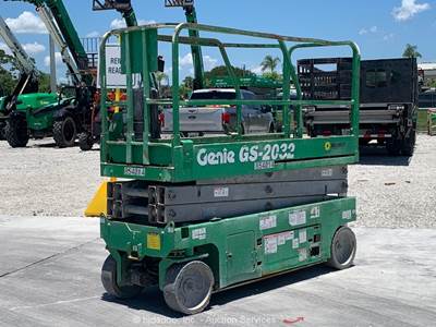 2016 Genie GS-2032 20' Electric Scissor Lift Man Aerial Platform Manlift bidadoo