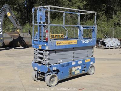 2018 Genie GS-2632 26' Electric Scissor Lift Man Aerial Platform Manlift bidadoo