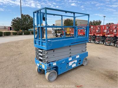 2017 Genie GS-2632 26' Electric Scissor Lift Man Aerial Platform Manlift bidadoo