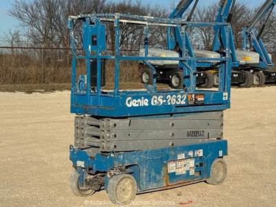 2017 Genie GS-2632 26' Electric Scissor Lift Man Aerial Platform Manlift bidadoo