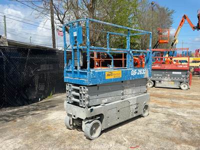 2018 Genie GS-2632 26’ Electric Scissor Lift Man Aerial Work Platform bidadoo