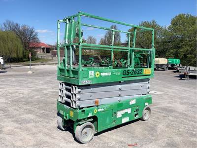 2016 Genie GS-2632 26' Electric Scissor Lift Mobile Aerial Work Platform bidadoo