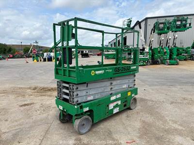 2016 Genie GS-2632 26’ Electric Scissor Lift Man Aerial Platform Manlift bidadoo