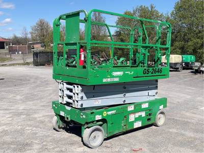 2016 Genie GS-2646 26' Electric Scissor Lift Mobile Aerial Work Platform bidadoo