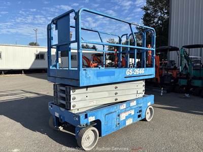 2016 Genie GS-2646  26' Electric Scissor Lift Man Aerial Platform bidadoo