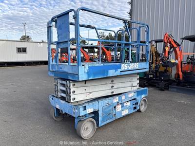 2016 Genie GS-2646  26' Electric Scissor Lift Man Aerial Platform bidadoo