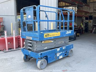 2018 Genie GS-2646 26' Electric Scissor Lift Man Aerial Platform Manlift bidadoo