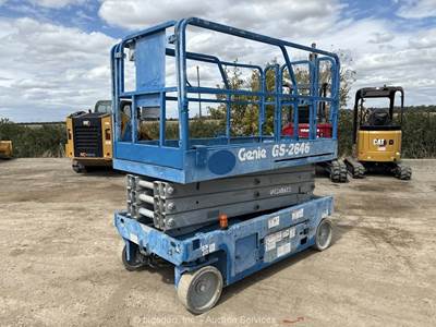 2016 Genie GS-2646 32’ Electric Scissor Lift Man Aerial Work Platform bidadoo