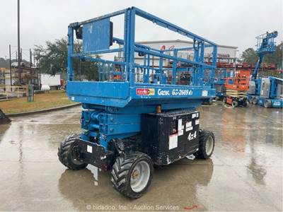 2015 Genie GS2669 RT 26' 4WD Diesel Rough Terrain Scissor Lift Kubota bidadoo