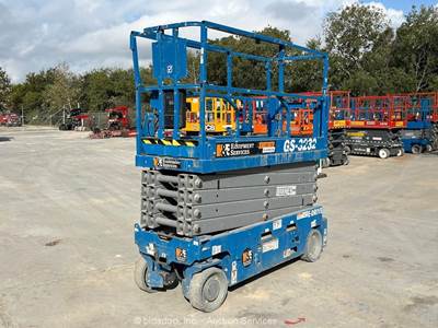 2021 Genie GS-3232 32' Electric Scissor Lift Man Aerial Platform Manlift bidadoo
