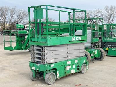 2014 Genie GS-3232 32' Electric Scissor Lift Man Aerial Manlift Platform bidadoo