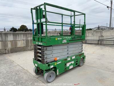 2015 Genie GS-3232 32' Electric Scissor Lift Man Aerial Platform Manlift bidadoo