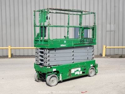 2017 Genie GS-3232 32' Electric Scissor Lift Man Aerial Manlift Platform bidadoo