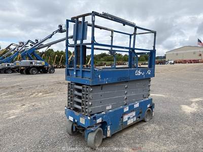 2019 Genie GS-3232 32' Electric Scissor Lift Mobile Aerial Work Platform bidadoo