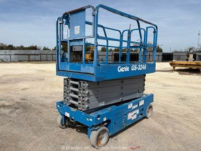 2018 Genie GS-3246 32' Electric Scissor Lift Man Aerial Platform Manlift bidadoo