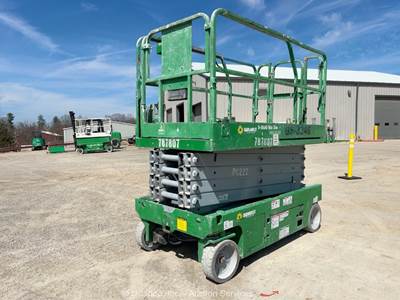 2016 Genie GS-3246 32' Electric Scissor Lift Mobile Aerial Work Platform bidadoo
