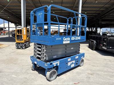2017 Genie GS-3246 32' Electric Scissor Lift Man Aerial Platform Manlift bidadoo