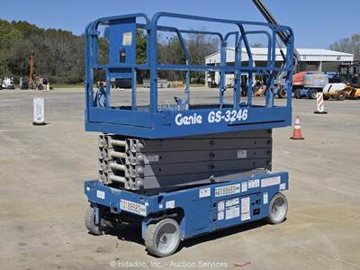 2016 Genie GS-3246 32' Electric Scissor Lift Man Aerial Platform bidadoo