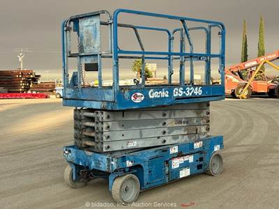 2016 Genie GS-3246 32' Electric Scissor Lift Man Aerial Platform Manlift bidadoo
