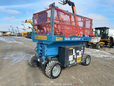 2017 Genie GS3369 RT 33’ 4WD Diesel Rough Terrain Scissor Lift Aerial bidadoo