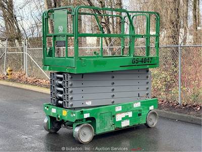 2016 Genie GS-4047 40' Electric Scissor Lift Mobile Aerial Platform bidadoo