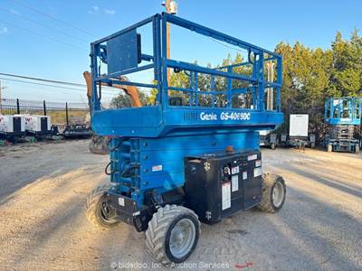 2017 Genie GS-4069 40' Rough Terrain Electric Scissor Aerial Man Lift bidadoo