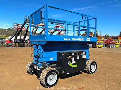 2022 Genie GS-4069 DC 40' Rough Terrain Electric Scissor Lift Man Aerial bidadoo