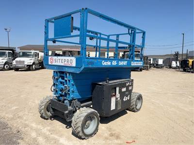 2016 Genie GS-4069 RT 40’ 4WD Diesel Rough Terrain Scissor Lift Platform bidadoo