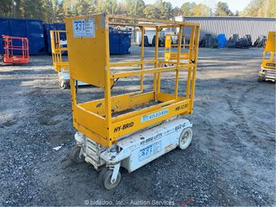2019 Hy-Brid HB-1230 S3 12’ Electric Scissor Lift Man Aerial Platform bidadoo
